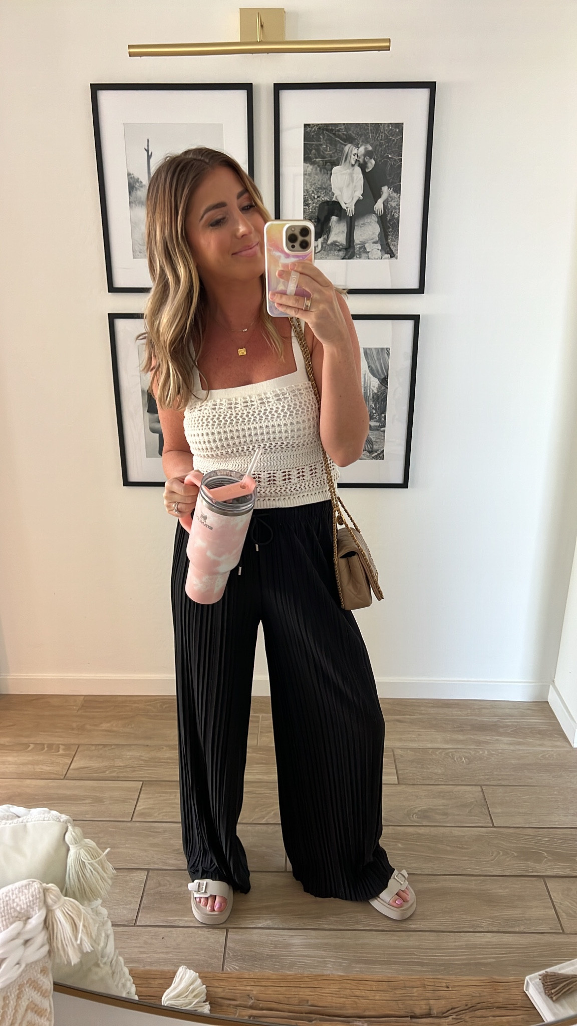 Todays casual ootd!! Amazon pants are so comfy, sandals are an Amazon find and run tts, crochet tank is Abercrombie and I’m in XS  

#LTKstyletip #LTKunder50 #LTKunder100