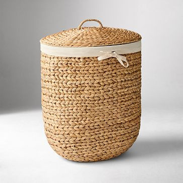 Curved Seagrass Baskets | West Elm (US)