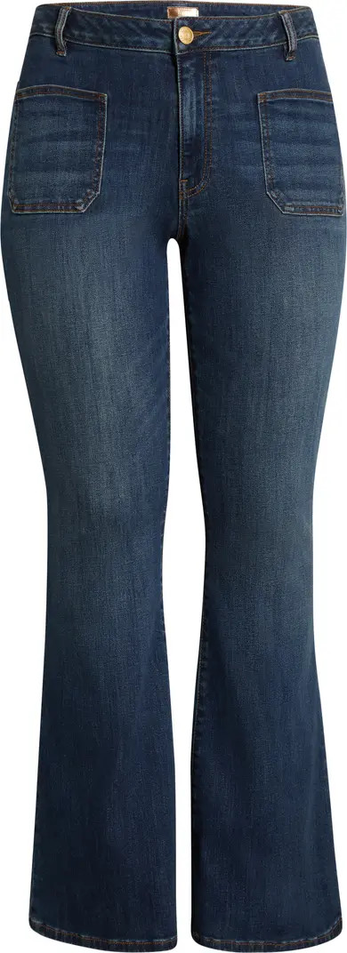 KUT from the Kloth Ana Patch Pocket Flare Jeans | Nordstrom | Nordstrom