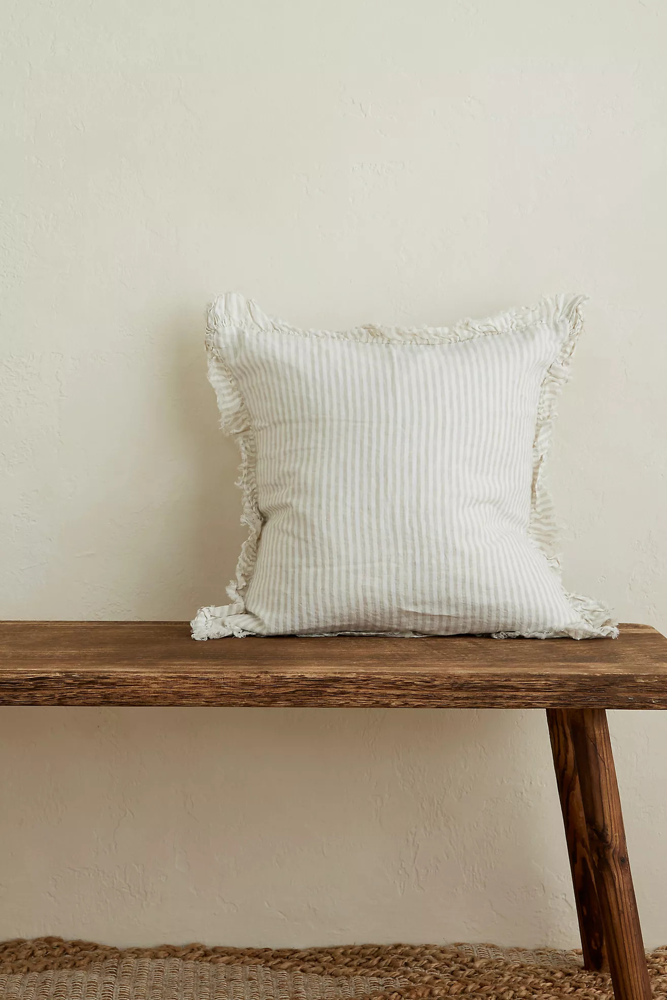 Ellenvale Interiors Hallie Stripe Linen Cushion | Anthropologie (UK)
