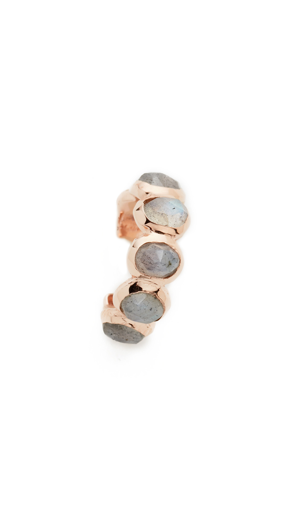 Jacquie Aiche Labradorite Eternity Ear Cuff - Labradorite/Rose Gold | Shopbop
