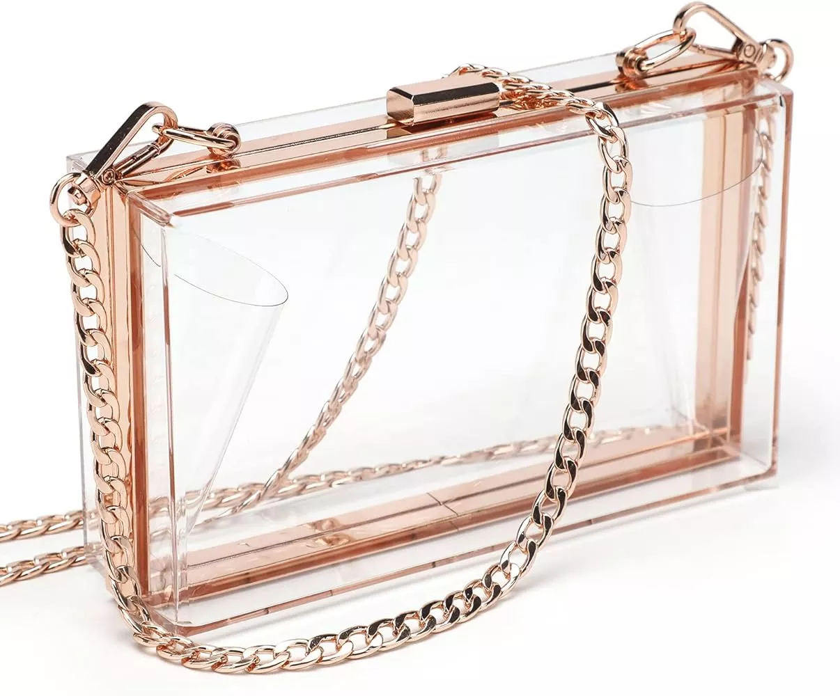 SharPlus Women's Cute Clear Box Clutch