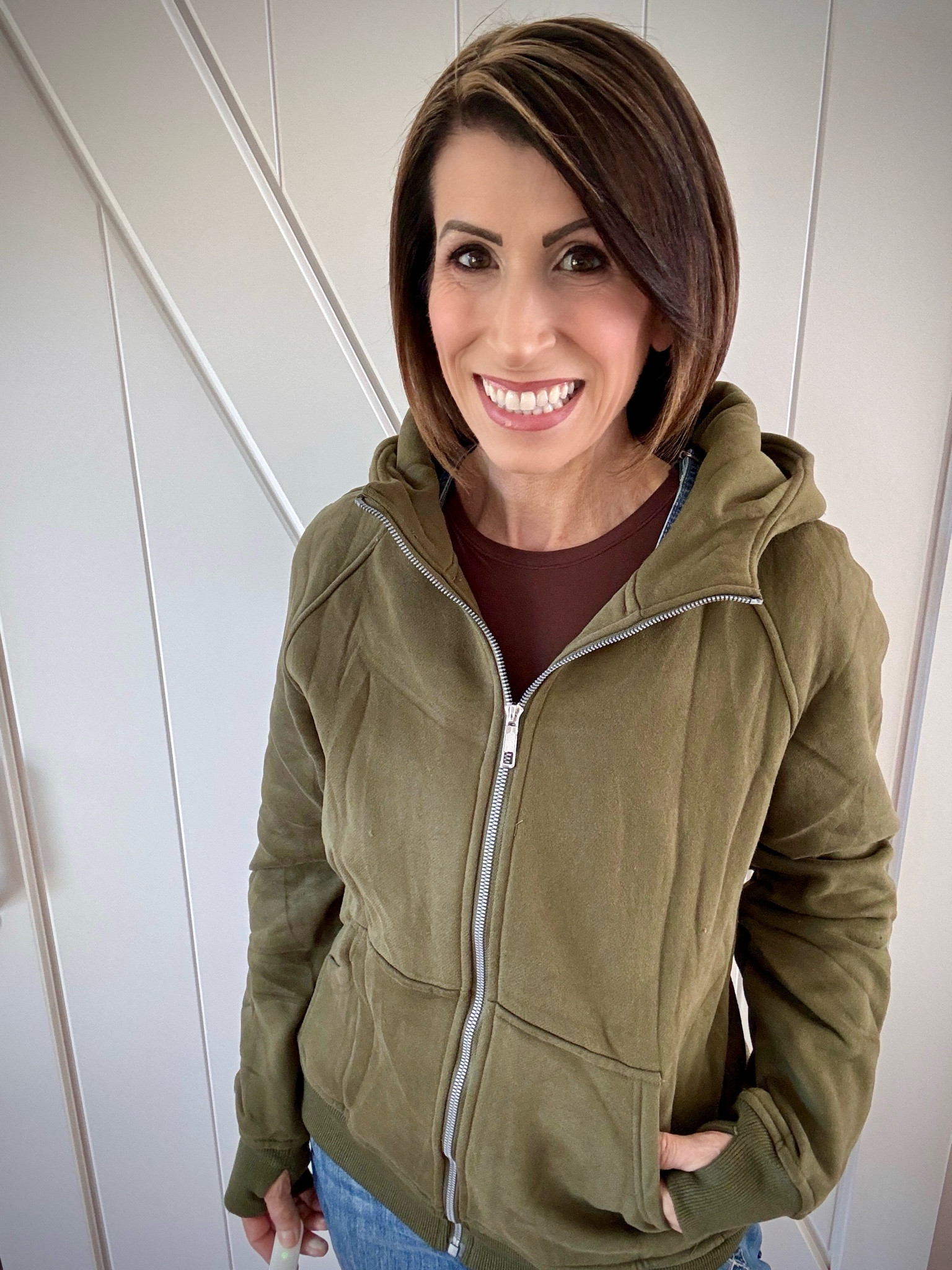 It’s hoodie time! I’m picky when it comes to my hoodies and this one is a keeper! Nice fit - I’m a small and it’s got a tad bit of room but still a skimming fit! Good fabric and sturdy zipper 

#LTKover40