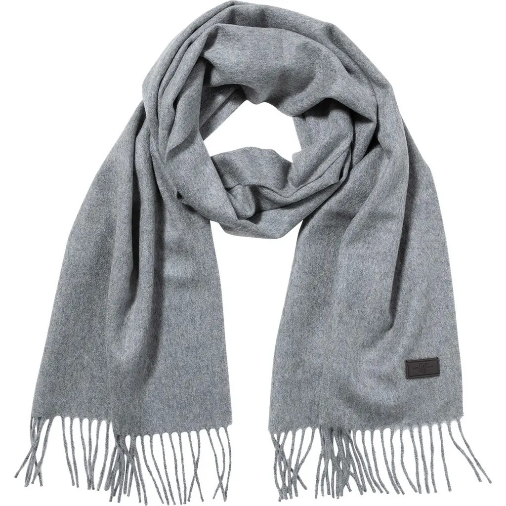 Hickey Freeman Cashmere Fringe Scarf in Grey at Nordstrom Rack | Nordstrom Rack