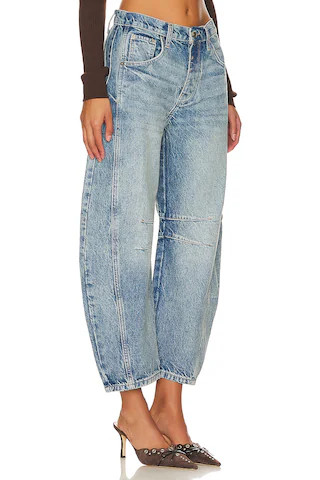 x We The Free Good Luck Mid Rise Barrel Jeans
                    
                    Free Peopl... | Revolve Clothing (Global)