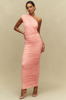 Ronny Kono Emina One-Shoulder Gathered Maxi Dress | Anthropologie (US)