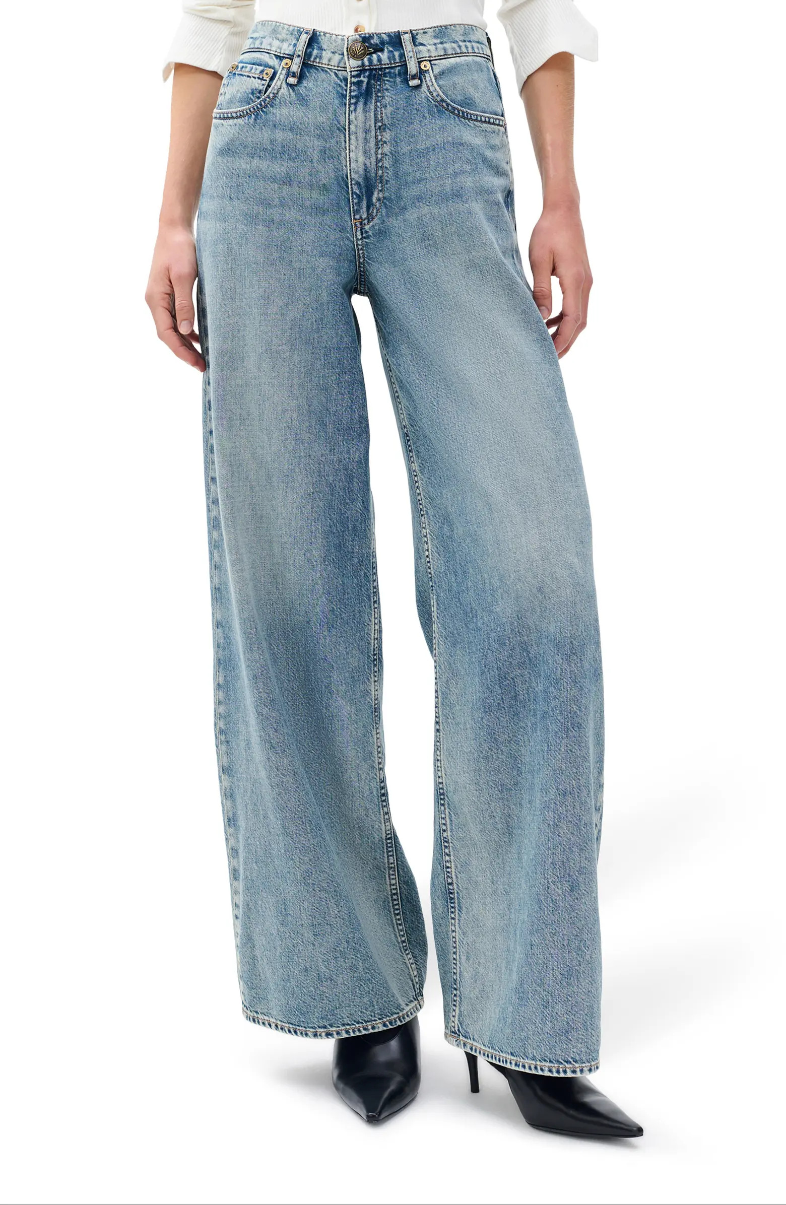 Featherweight Sofie High Waist Wide Leg Jeans | Nordstrom