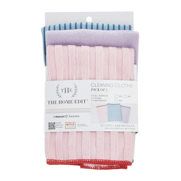 The Home Edit Multi Cleaning Cloth Set, 3-Piece - Walmart.com | Walmart (US)