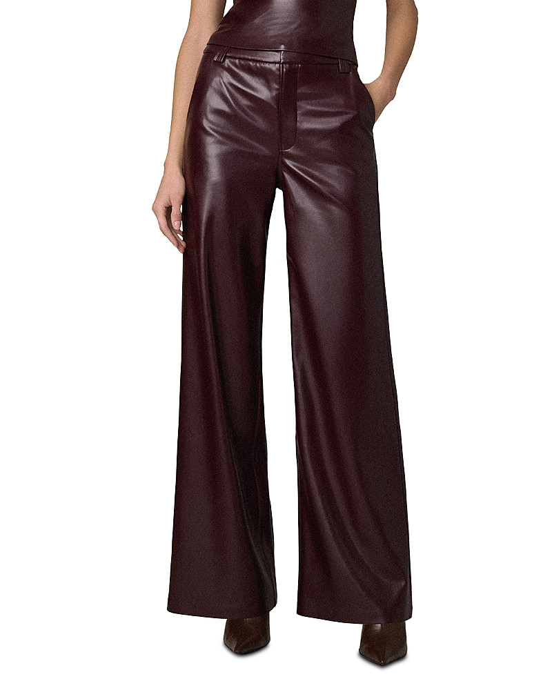 Joe's Jeans The Mia High Rise Faux Leather Wide Leg Pants | Bloomingdale's (US)