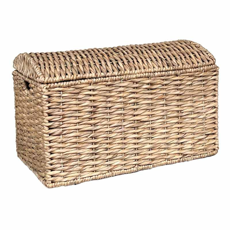 Water Hyacinth Storage Trunk with Lid, Large | At Home