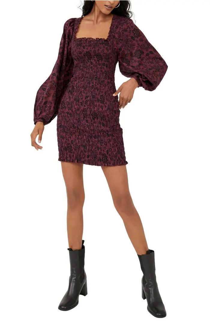 Free People Smock It to Me Long Sleeve Minidress | Nordstrom | Nordstrom