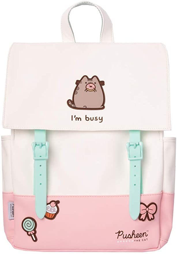 Official Pusheen Rose Collection Backpack, Bookbag, Travel Laptop Backpack, Girls Bag, Pusheen Gi... | Amazon (US)