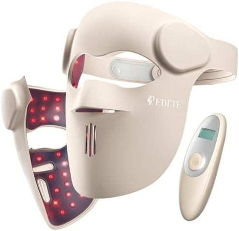 Red Light Therapy for Face, 9 Modes Wireless Face Mask Light Therapy, 850nm Infrared & Red Light ... | Amazon (US)
