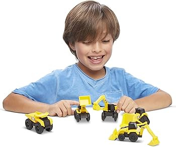 CatToysOfficial, CAT Little Machines Toys with 5pcs - Dump Truck, Wheel Loader, Bulldozer, Backho... | Amazon (US)