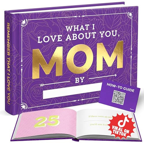 BoopZilla Mothers Day Gifts for Mom - What I Love About You Sentimental Book to Fill Out from Daughter Son - Personalized Hardcover Keepsake Fill in Blank Journal Mothers Day Gifts 2026 | Amazon (US)