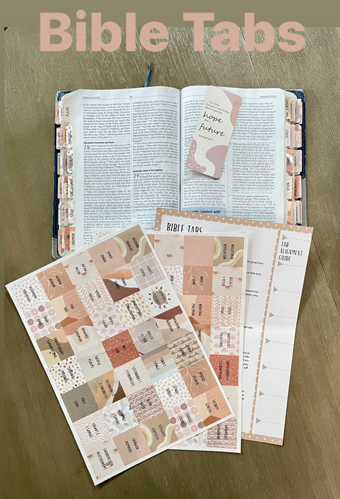 Bible Tabs “Cappuccino Theme” 
Includes a ruler guide to easily apply tabs in a cohesive order  

#LTKGiftGuide #LTKhome #LTKunder50