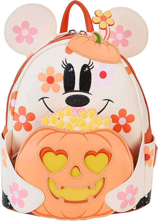 Loungefly Disney Minnie Mouse Floral Ghost Light Up Glow Mini Backpack | Amazon (US)