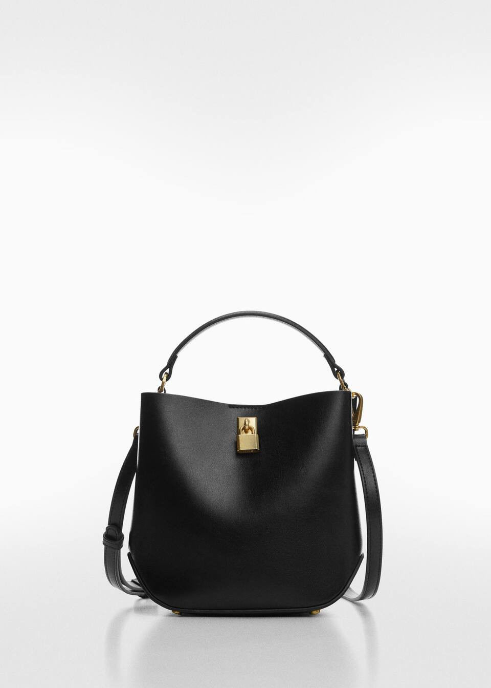 Minishopper met hangslot -  Dames | Mango Nederland | MANGO (NL)