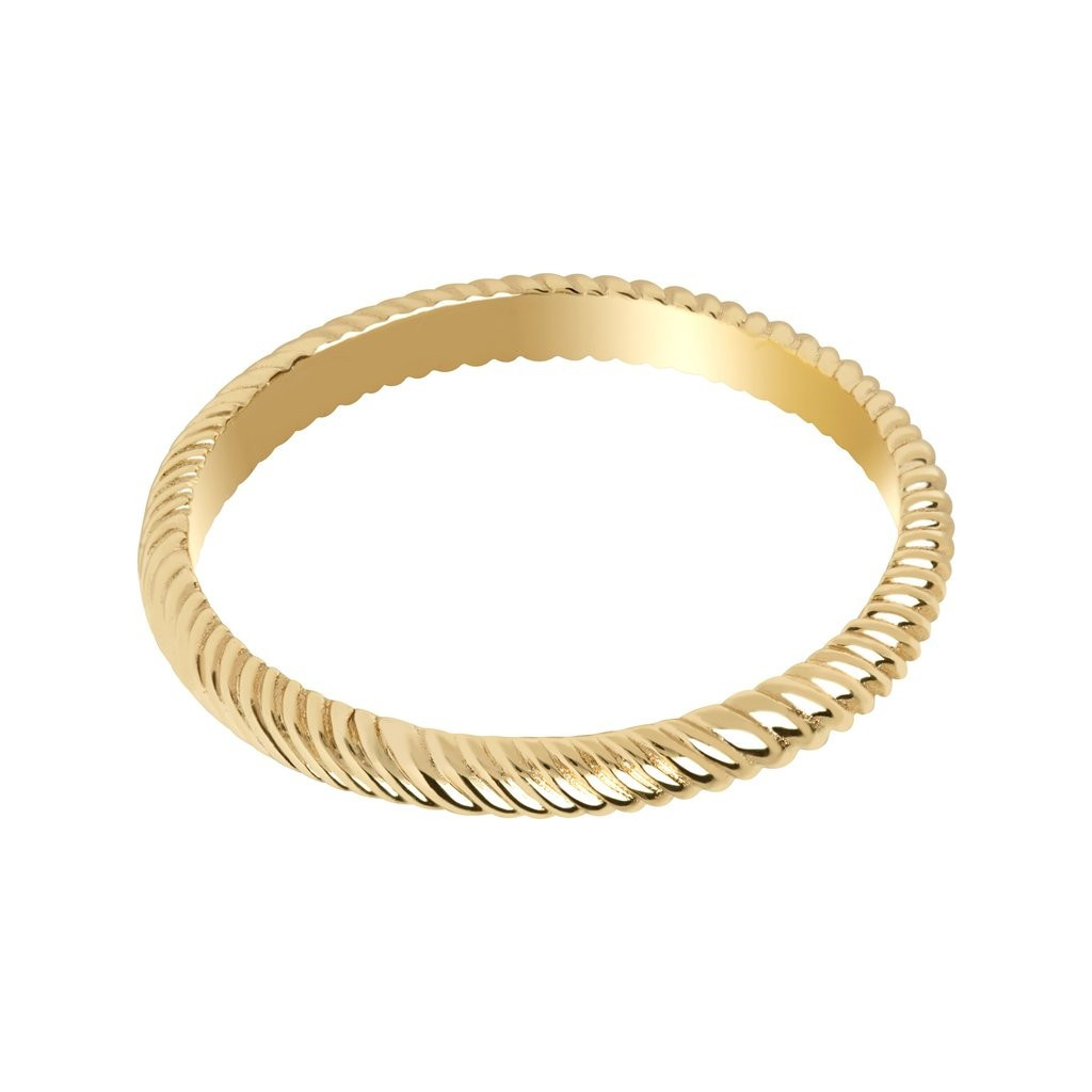 Etched Band Ring in Gold | Astrid and Miyu