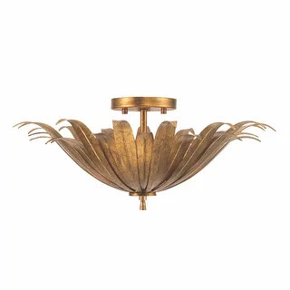 Eden 3-light Convertible Semi-Flush Mount/ Pendant - Bed Bath & Beyond - 37258755 | Bed Bath & Beyond