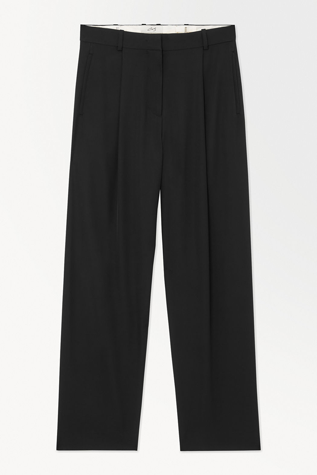 THE WIDE-LEG SILK-BLEND TROUSERS | COS (EU)