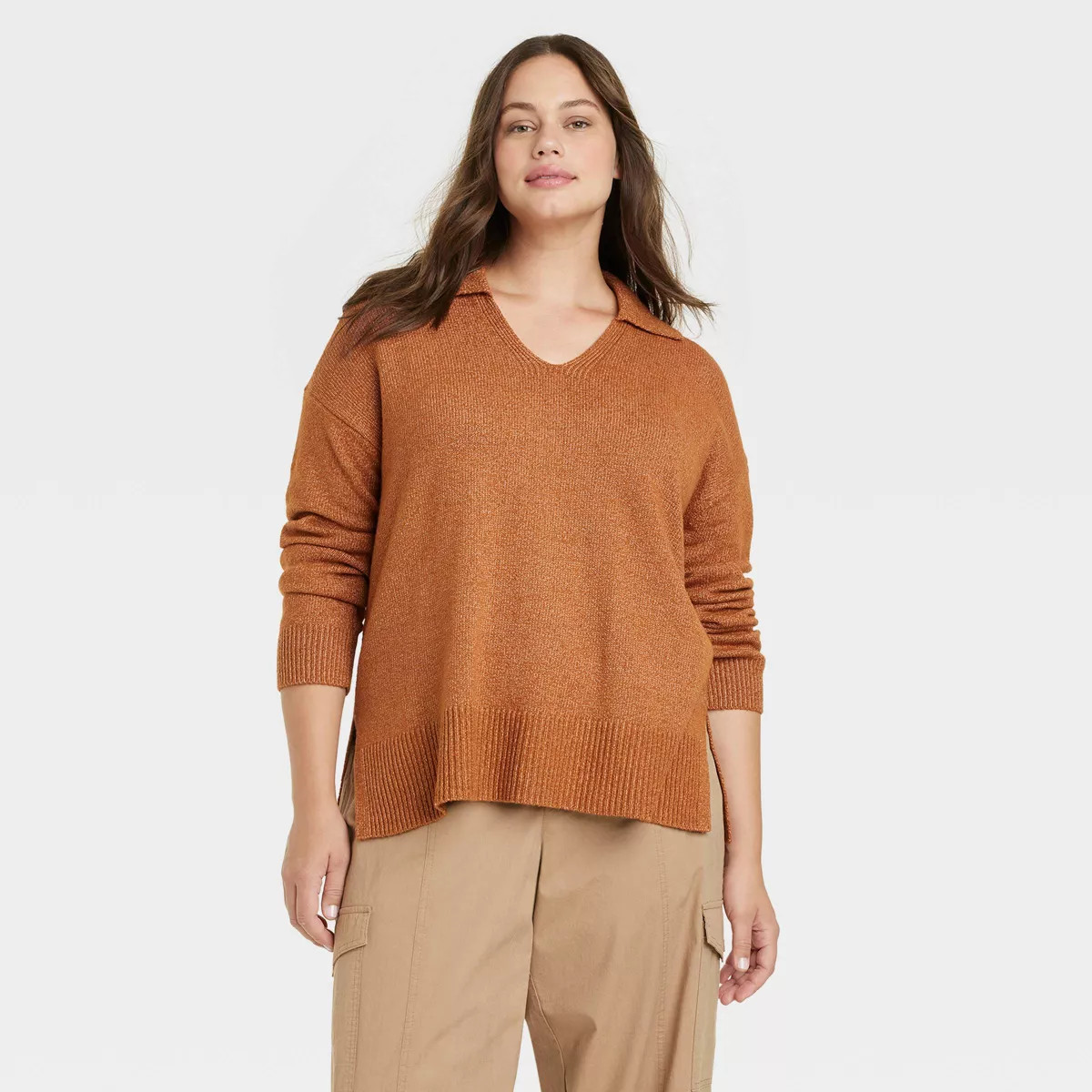 Women's V-Neck Pullover Sweater - Ava & Viv™ | Target