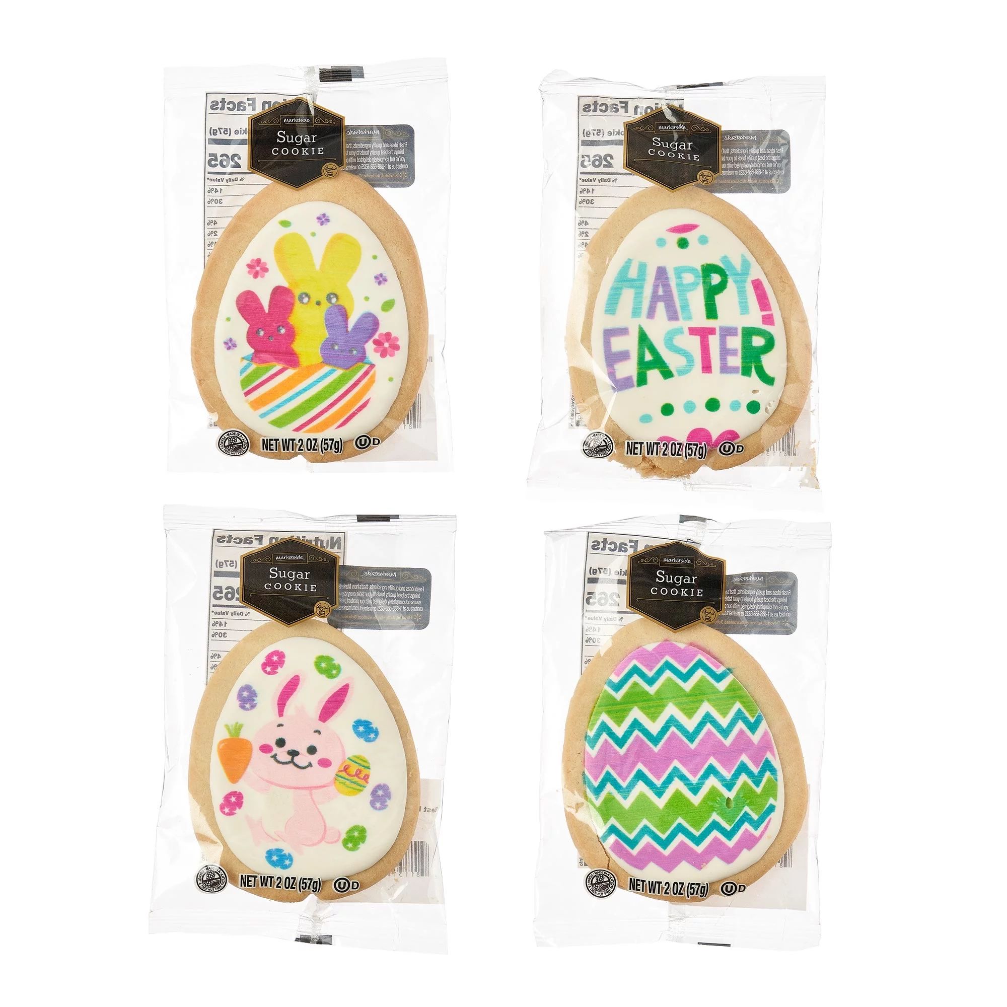 Marketside, Individually Wrapped Easter 2 oz Sugar Cookies | Walmart (US)