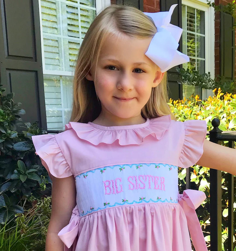 Big Sister Smocked Emmy Dress | Etsy (US)