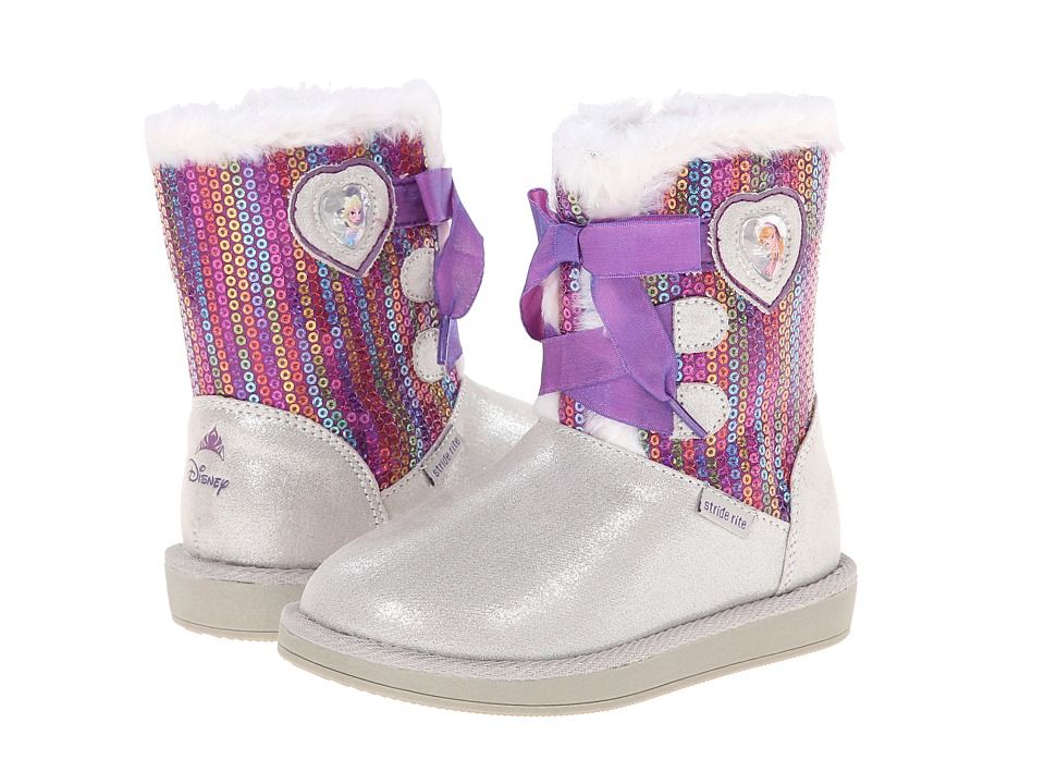 Stride Rite - Disney(r) Frozentm Cozy Boot (Toddler/Little Kid) (Sliver/Purple) Girls Shoes | 6pm