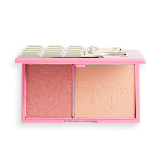 I Heart Revolution Rosé Fizz Glow Chocolate Face Palette | Revolution Beauty (UK)