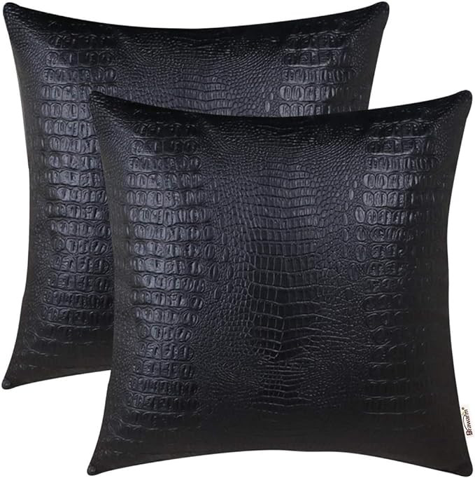 BRAWARM Faux Leather Pillow Covers … Curated On LTK