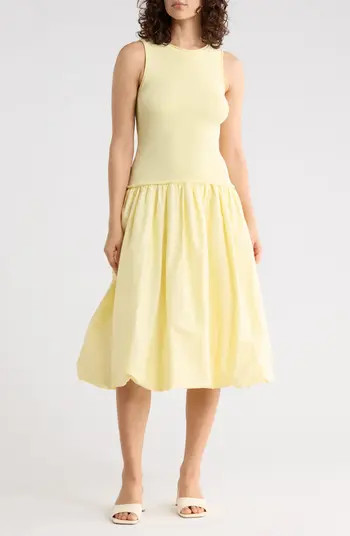 Mixed Media Tank Midi Dress | Nordstrom Rack