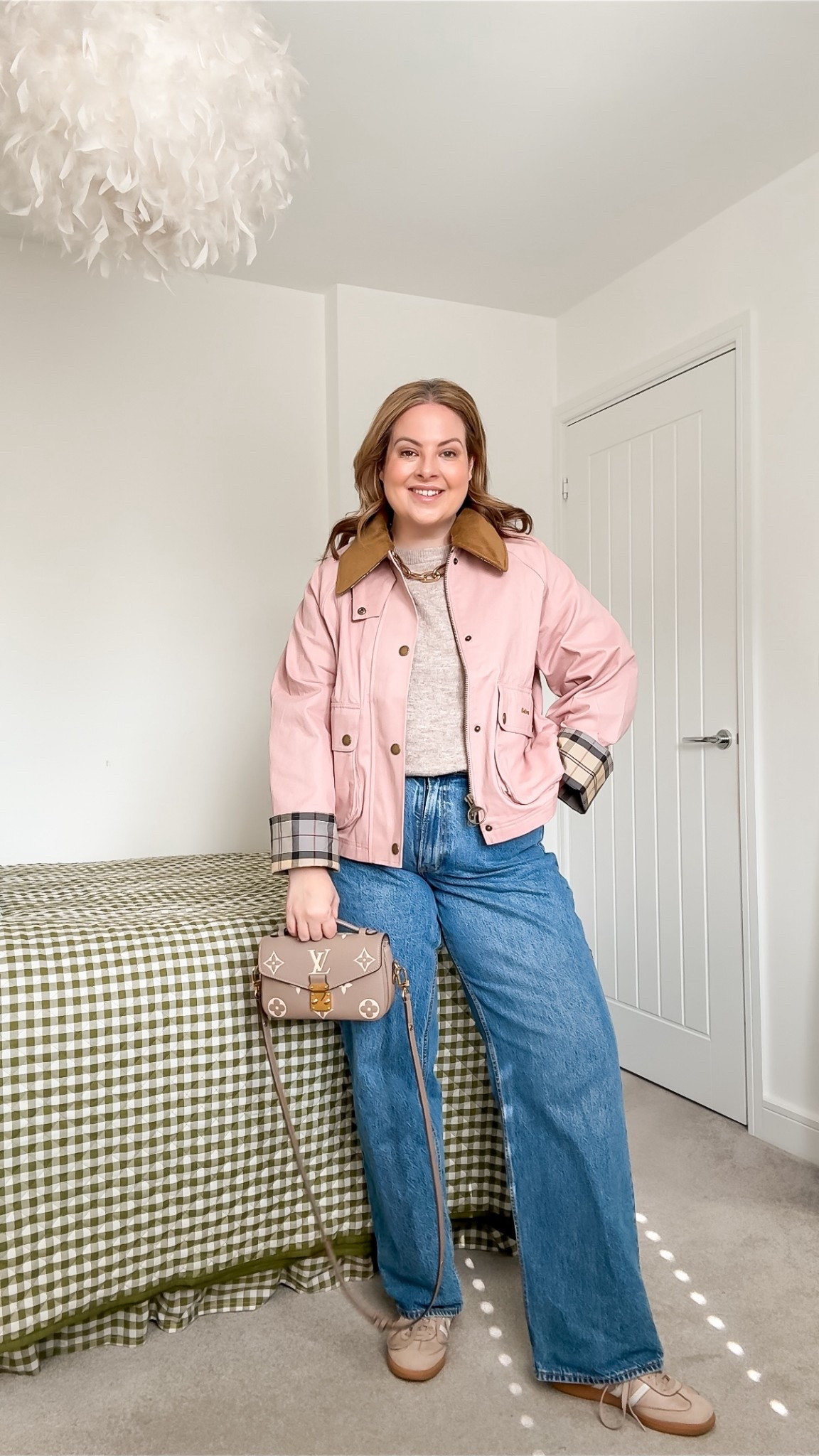 Spring outfit, Barbour jacket, pink jacket 

#LTKspring #LTKmidsize #LTKuk