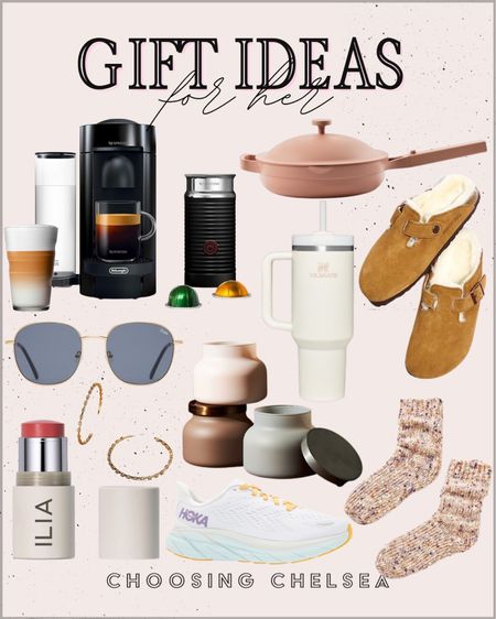 Nespresso machine - hokas - our place cookware - capri blue candles - gold hoop earrings - gifts for her - gift ideas for mom - Christmas present for mom

#LTKHoliday #LTKshoecrush