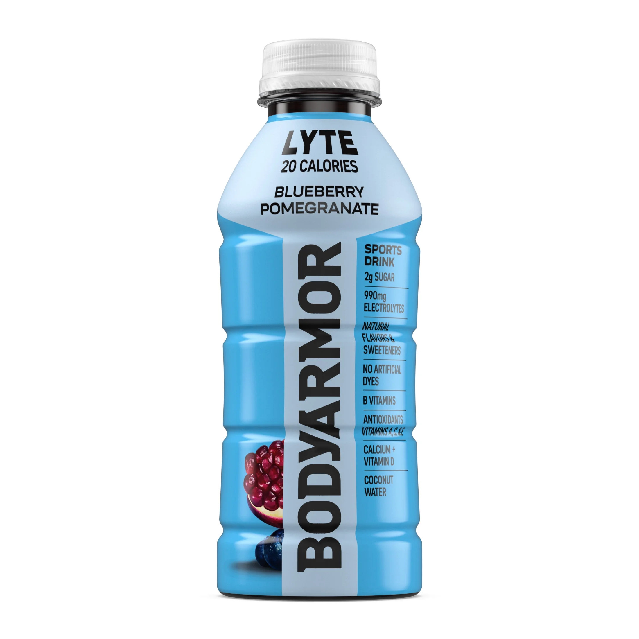 BODYARMOR Lyte Blueberry Pomegranate Electrolyte Sports Drink, 16 fl oz Bottle | Walmart (US)