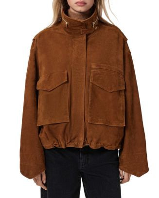 ALLSAINTS Clay Suede Jacket  | Bloomingdale's EDITORIAL Women's New Arrivals Clothing | Bloomingdale's (US)