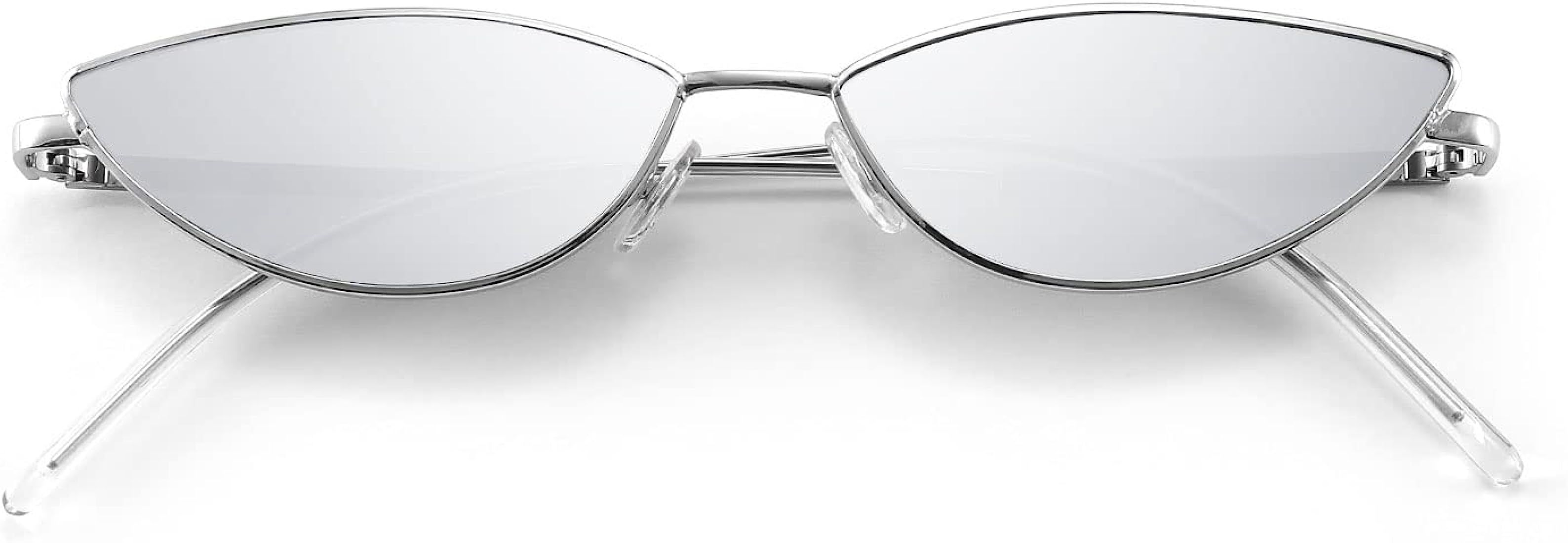 Fashion Designer Sunglasses Retro Small Petals Shape Arc Temple Design B2298 | Amazon (US)