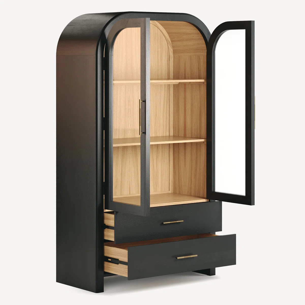 Decker Liam Solid Wood Tall Cabinet | Wayfair North America