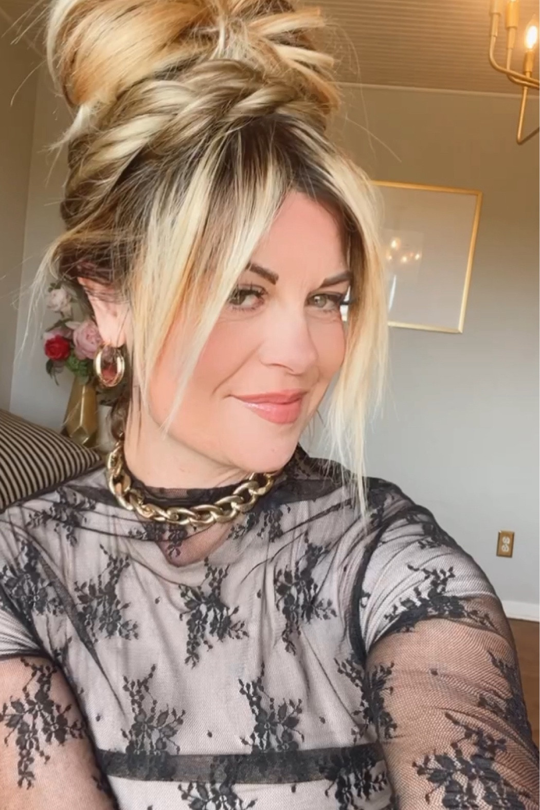 Fall Outfits 
These are the viral mesh tops from Amazon under 10 bucks! 
Great for layering and pumpkin patch with a touch of spice! I love to glam up with gold and you’re gonna see me rocking the hoops and the chains to glam up even the most casual looks! 

#LTKBeauty #LTKFindsUnder50 #LTKFindsUnder100