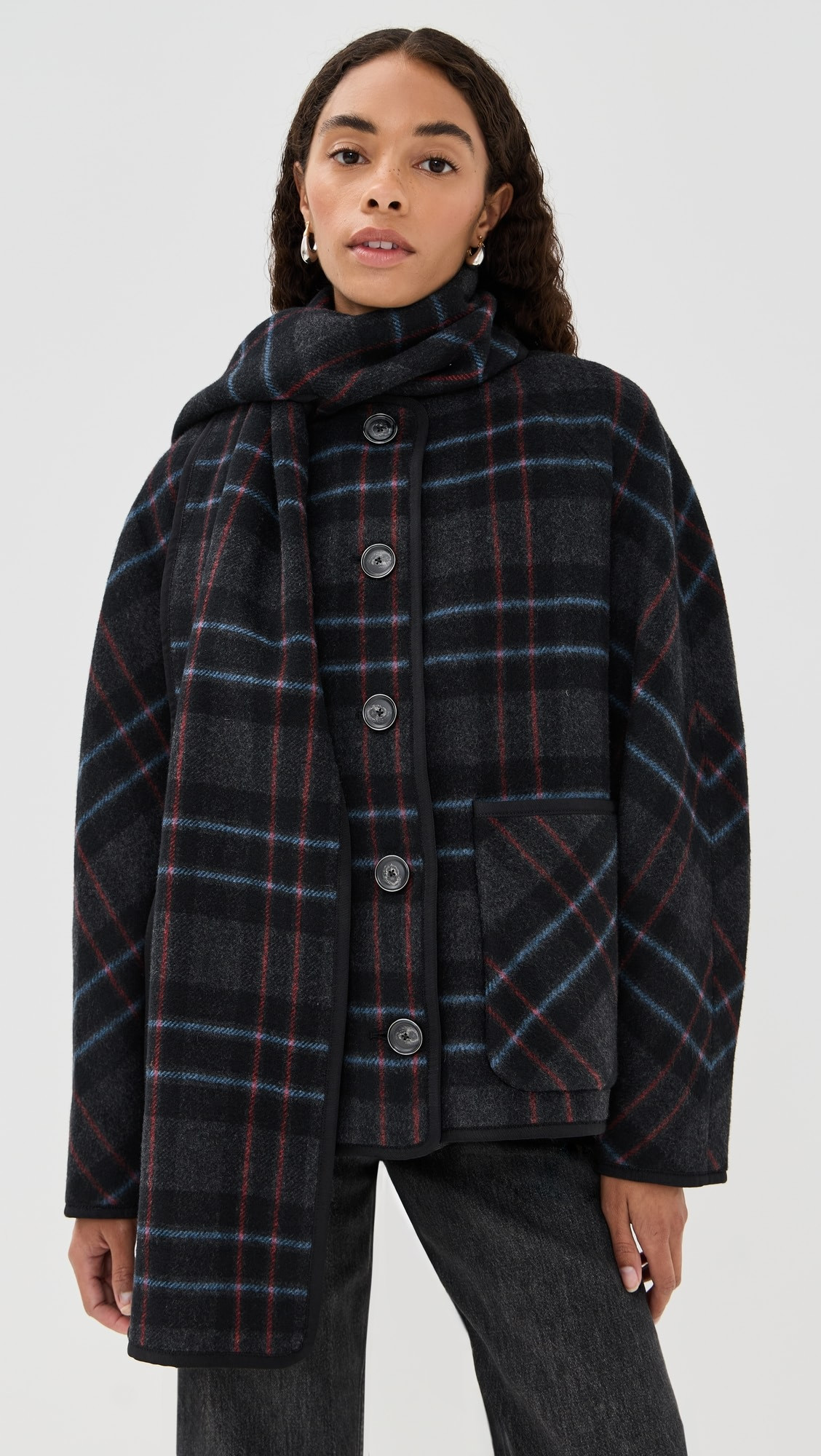 Martine Dickey Coat with Scarf | Shopbop