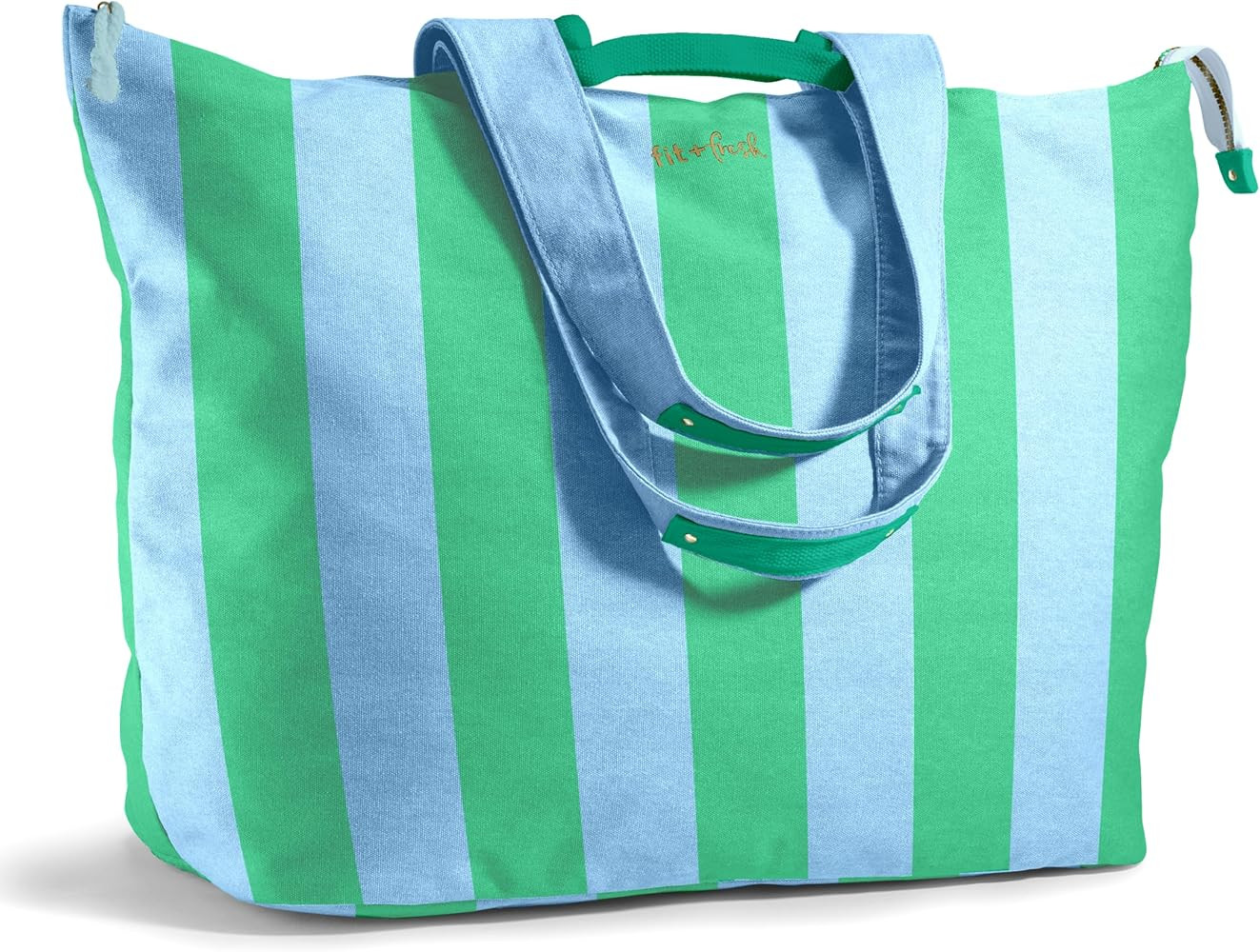 Fit & Fresh Large Beach Bag for Women - Extra Large Travel Tote With Pockets | Amazon (US)