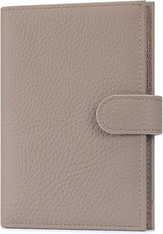 Passport Holder for Travel Women RFID Blocking Genuine Leather Passport Wallet with Card Slots, Z... | Amazon (US)