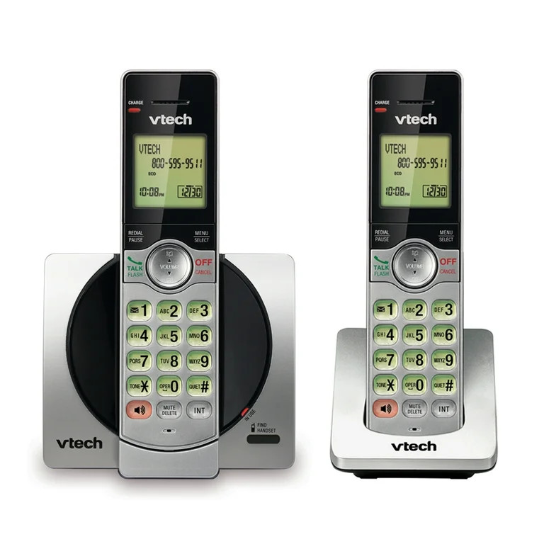 VTech CS6919-2 DECT 6.0 Cordless Phone with Caller ID and Handset Speakerphone, 2 Handsets, Silve... | Walmart (US)