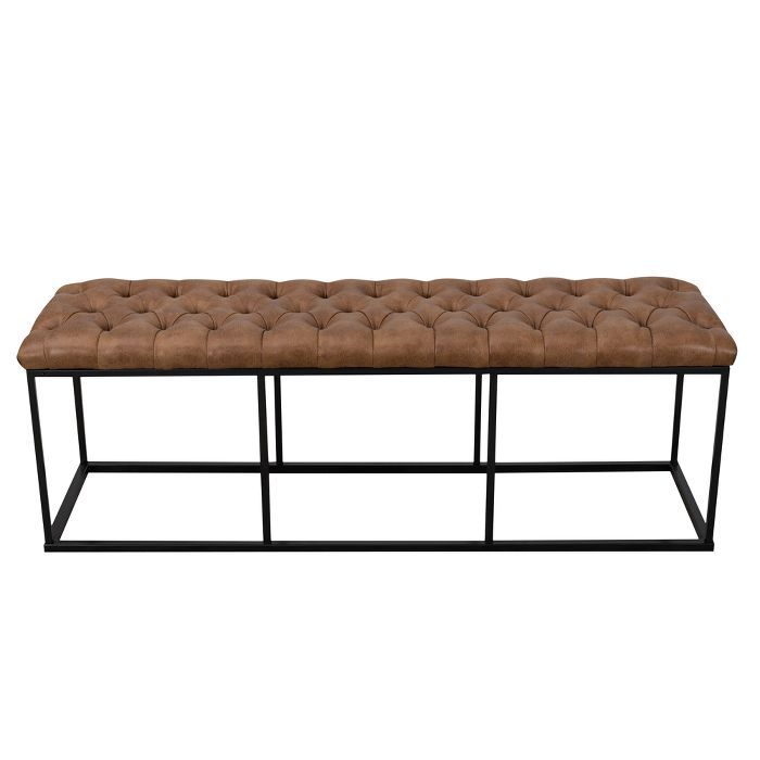 Draper Bench with Button Tufting - Homepop | Target