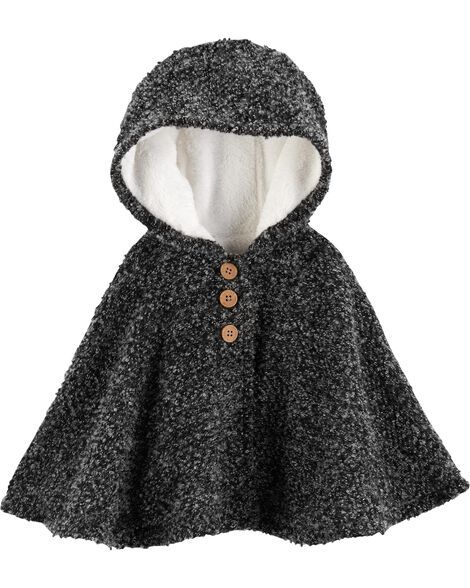 Fuzzy-Lined Cape Poncho | Carter's