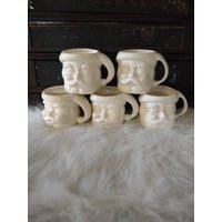 White Vintage Santa Mug Holt Howard | Etsy (US)