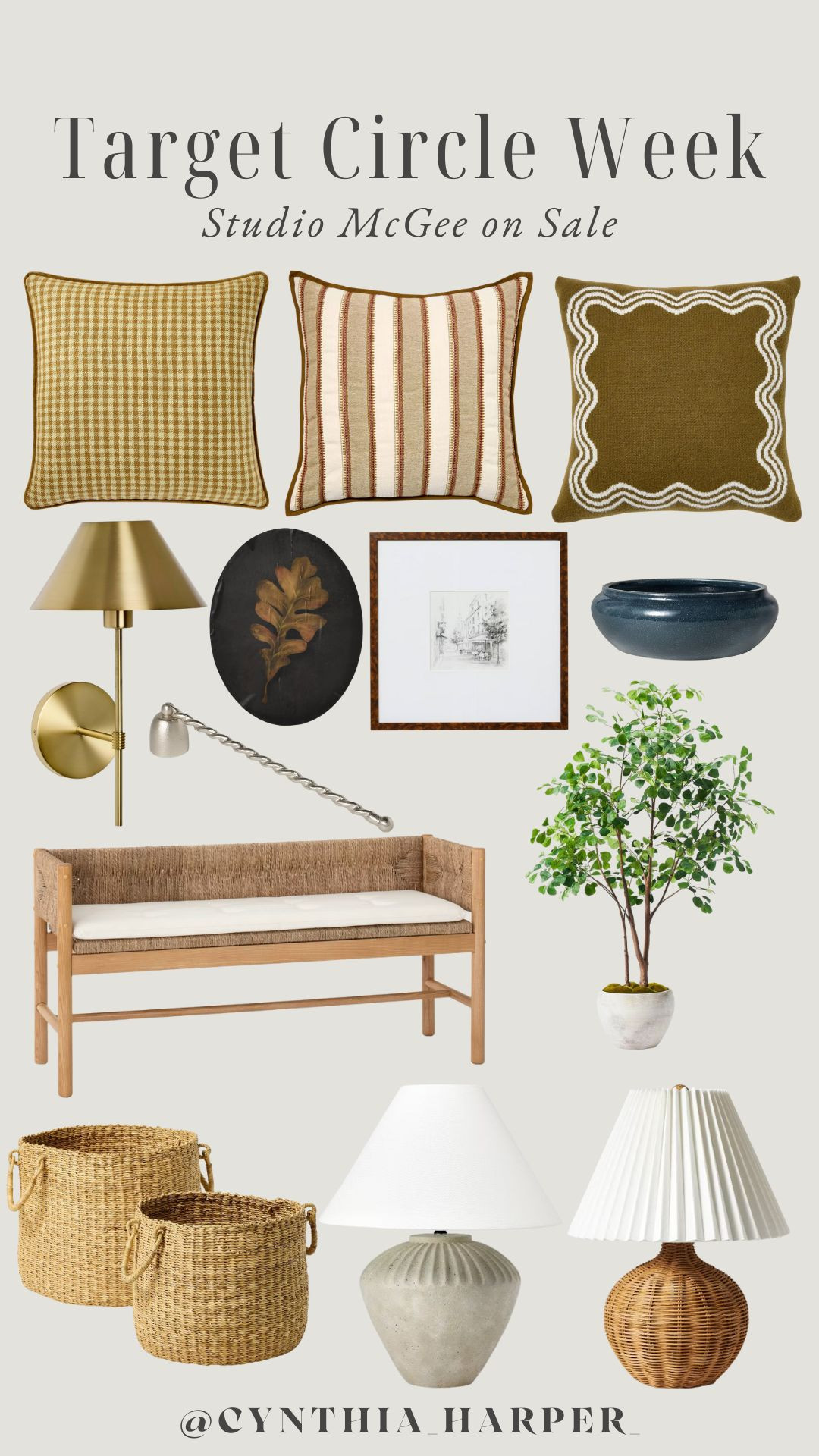 Target Circle Week = the best time to snag Studio McGee favorites on sale 🤎
timeless lighting, cozy pillows, and all the warm home touches. 

Shop all my picks! 

 #TargetCircleWeek #TargetHome #StudioMcGee #HomeDecorFinds #TargetDeals #LTKSale #HomeStyle #FallDecor