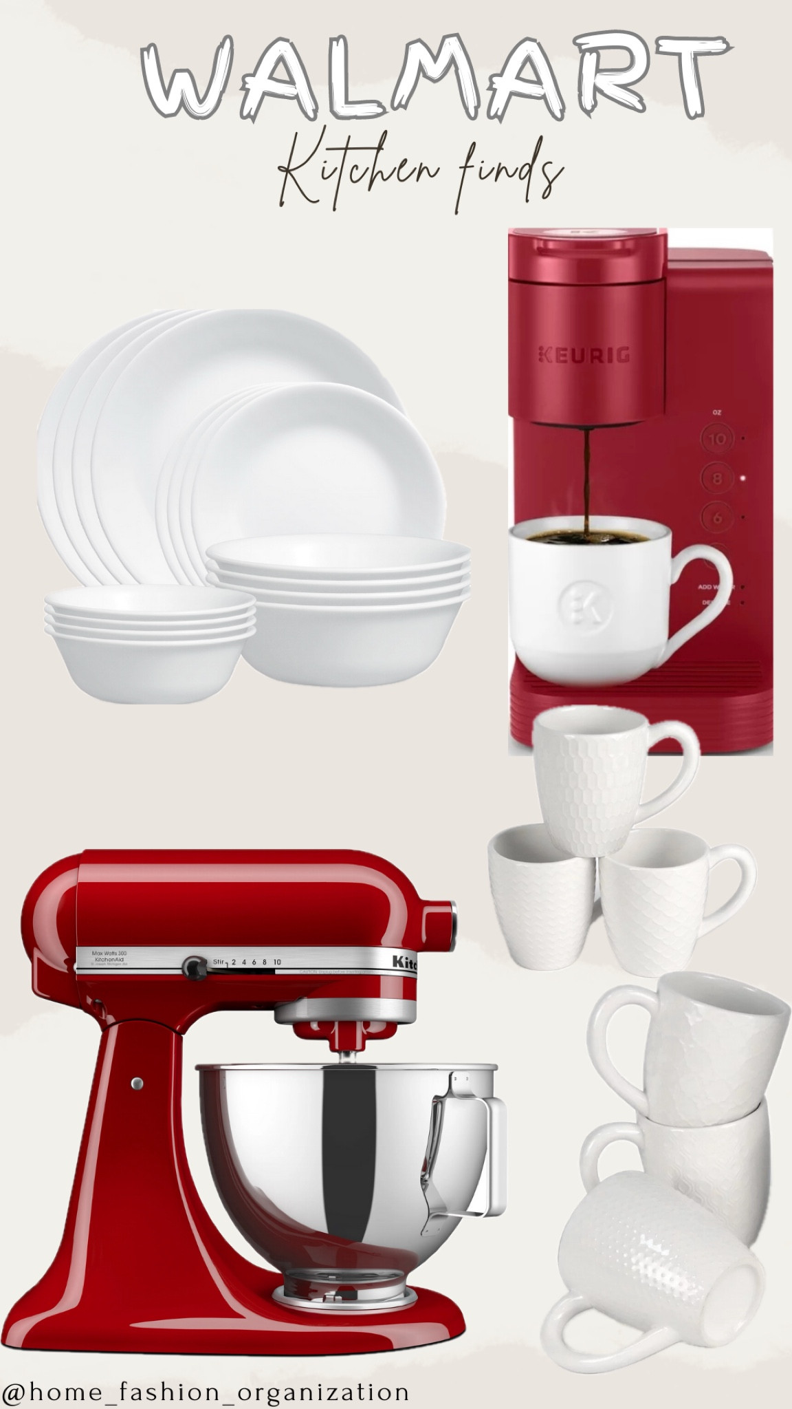 Walmart kitchen finds - keurig coffee maker - kitchen aid mixer stand - Corelle plate set - coffee mug set

#LTKHome #LTKU #LTKGiftGuide