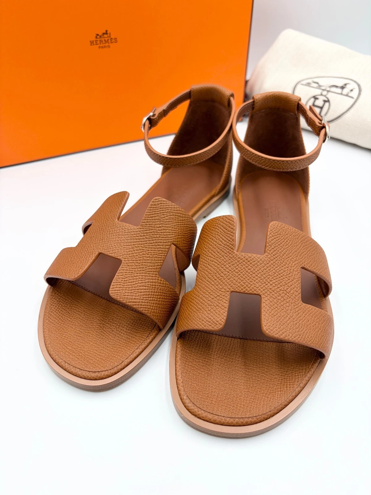 HERMES Santorini Sandal Gold Epsom (100% Authentic, Brand New) EU 36 | eBay | eBay US
