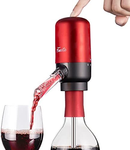 Foneta Electric Wine Aerator Pourer Wine Dispenser Pump with Extendable Stainless Steel Tube, Aut... | Amazon (US)